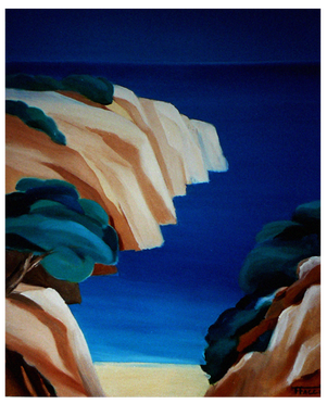 Artiste peintre figuratif côte d'azur Peinture à l'huile par Faccio