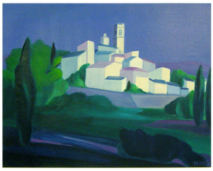 Peinture &agrave; l'huile par Faccio, artiste  peintre  figuration contemporaine